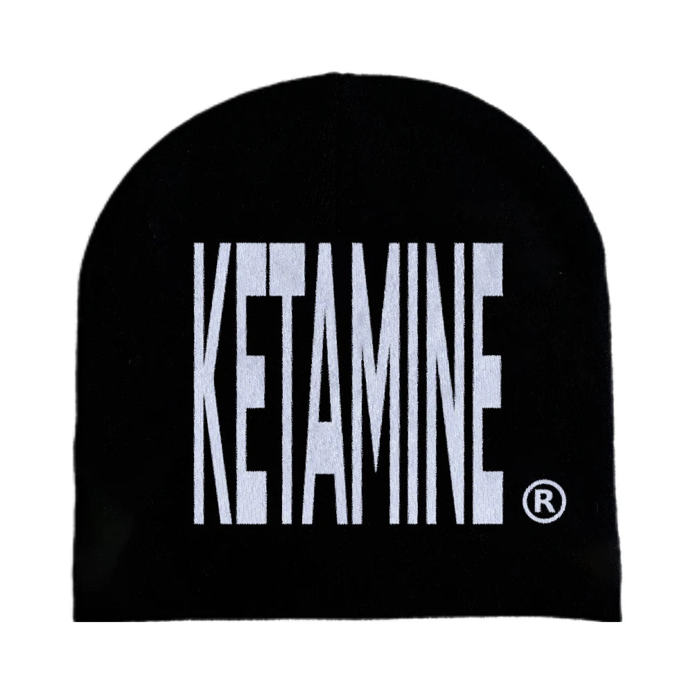 Y2K Ketamine Print Beanie