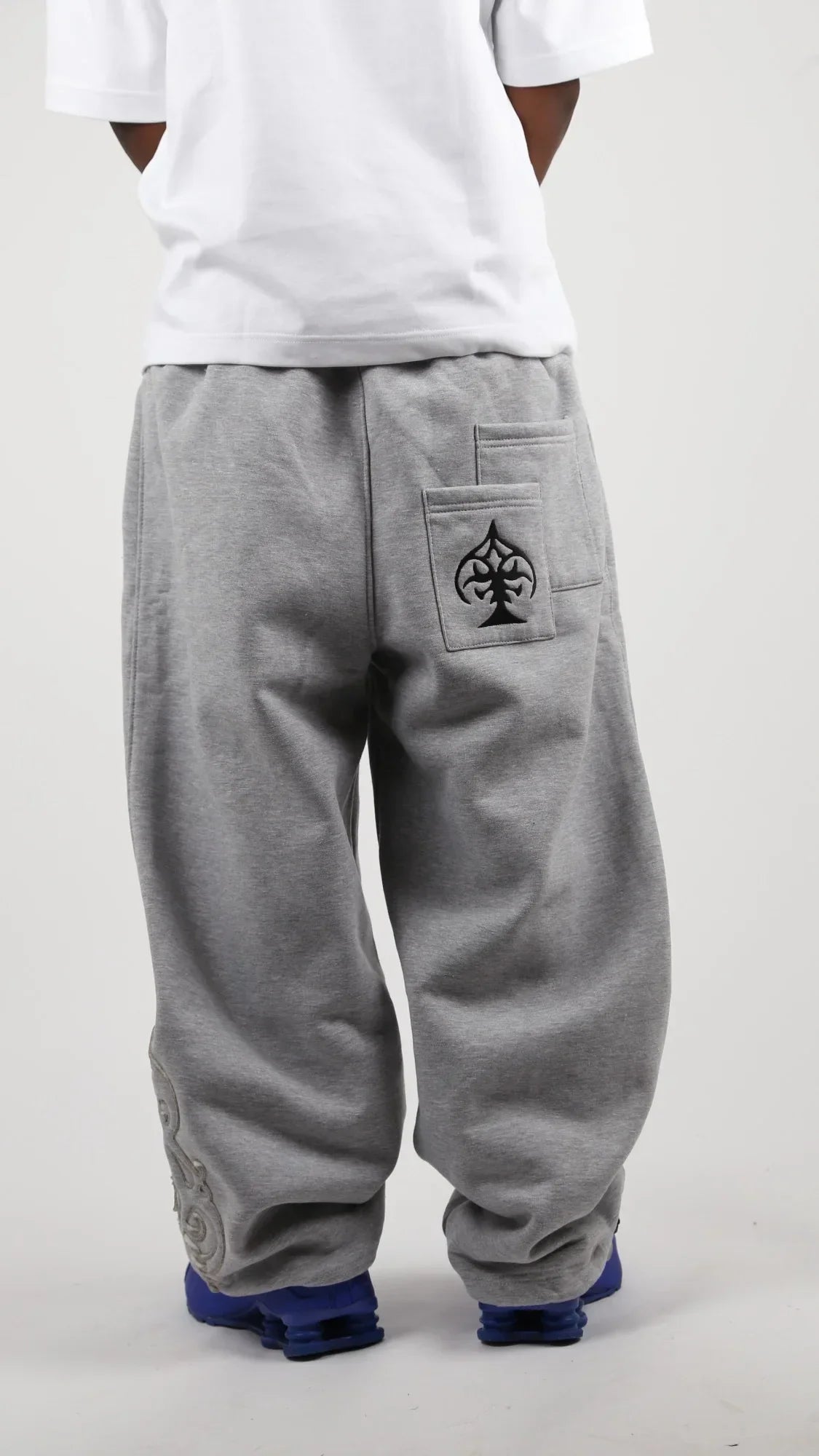 Poker embroidered double waist pants loose Y2K jogging pants punk street clothes bulk men and women sports pants