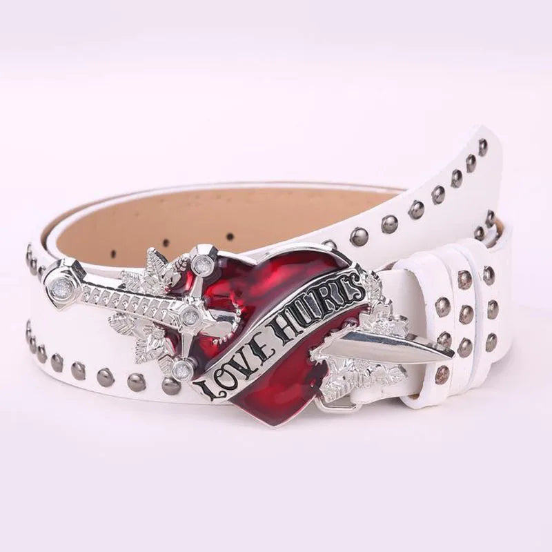 Love Hurts Sword Piercing Belt