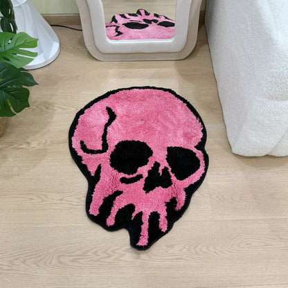 Gothic Pink Skull Carpet