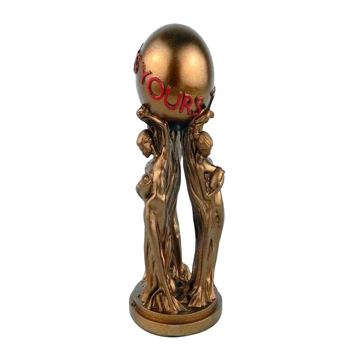 Stylish The World is Your Statue Trophy for Office Home Decoration Birthday Graduation Ceremony Resin Statue