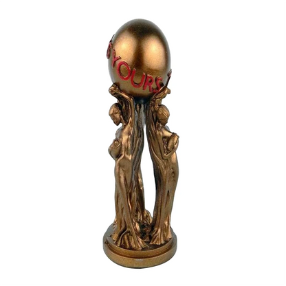 Stylish The World is Your Statue Trophy for Office Home Decoration Birthday Graduation Ceremony Resin Statue
