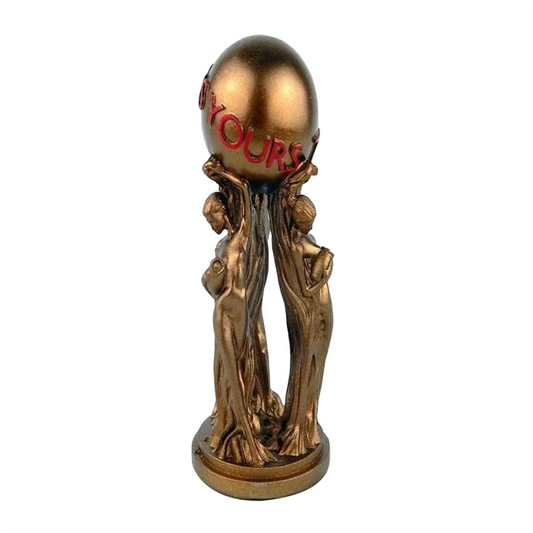 Stylish The World is Your Statue Trophy for Office Home Decoration Birthday Graduation Ceremony Resin Statue