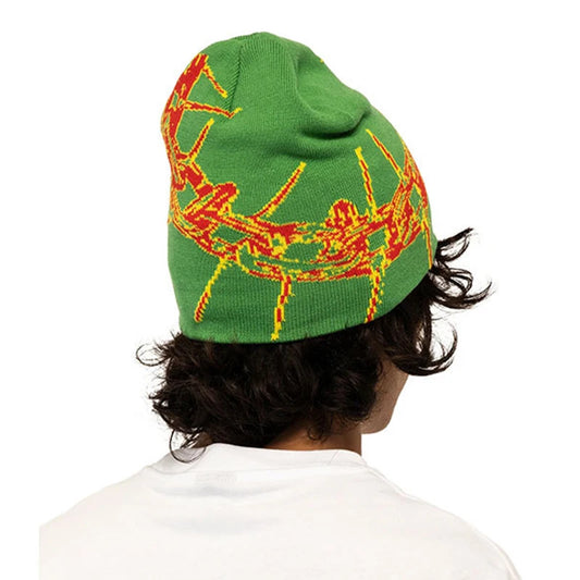 Creative Jacquard Knitted Hat Warm Woolen Pullover Hip-Hop Style Autumn Winter Unisex Hat for Men And Women