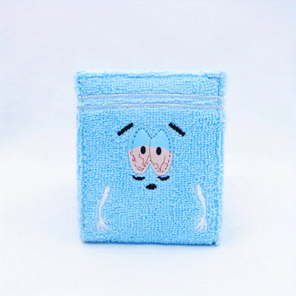 Towel Fabric Embroidered Anime Fashion Wallet，Women's Cute Wallet，Short 80% off Wallet