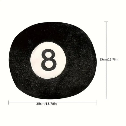 1pc Black 8 Billiard Pillow Black Pillow Cushion Sofa CushionTatami Cushion For Halloween Decor Christmas Gift