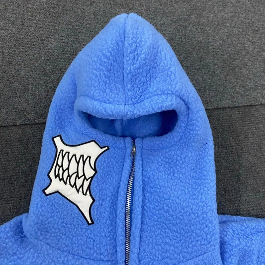 New autumn and winter Y2K unisex hoodie jacket, thick, sturdy, warm, simple and trendy daily jacket