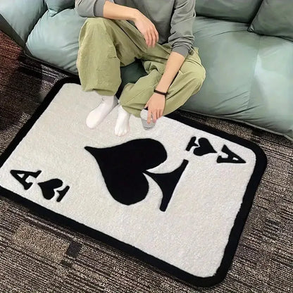 VIKAMA Ace of Spades Design Floor Rug