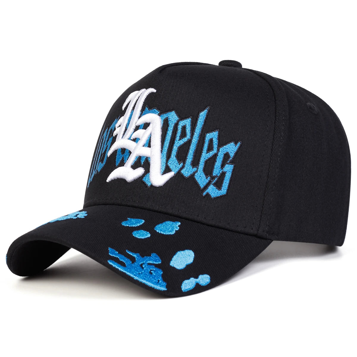 Unisex Los Angeles Gothic Rose Embroidered Baseball Hat