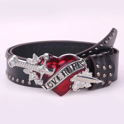 Love Hurts Sword Piercing Belt