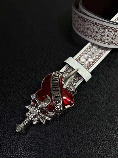 Love Hurts Sword Piercing Belt