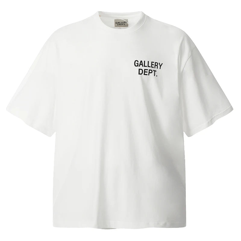 Men White and Black T-shirts T shirt Dept Gallery Dept Clothes Summer