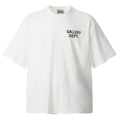 Men White and Black T-shirts T shirt Dept Gallery Dept Clothes Summer