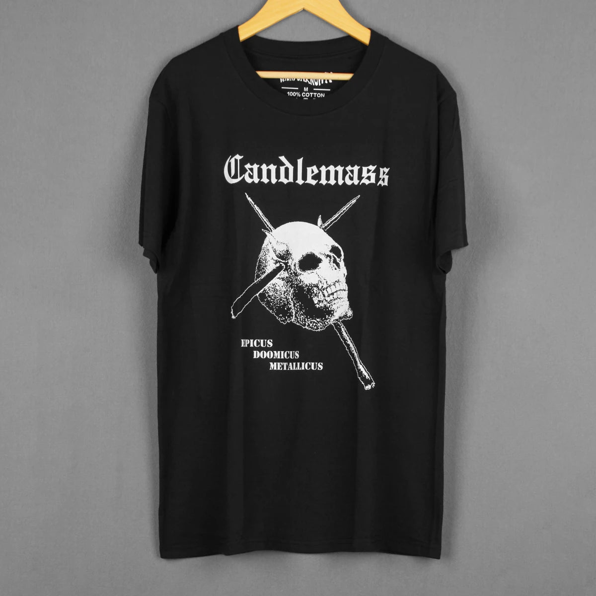 Candlemass T Shirt Heavy Metal Solitude Aeturnus Solstice Trouble Men's Clothing Short Sleeve Summer Cotton Printed Shirt