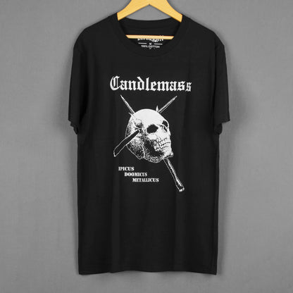 Candlemass T Shirt Heavy Metal Solitude Aeturnus Solstice Trouble Men's Clothing Short Sleeve Summer Cotton Printed Shirt
