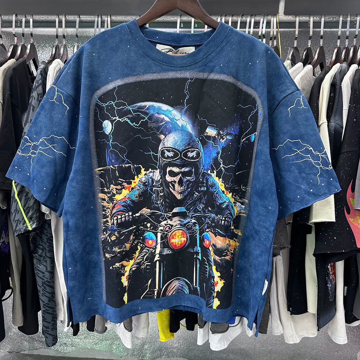 Shinning Bling Diamond Short Sleeve Cropped T-shirt for Men and Women Crew Neck Rhinestone Loose Cotton Summer Tshirts Oversized