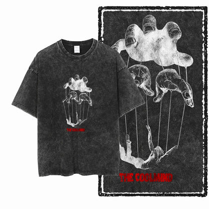 The Coolmind Vintage Black Oversized Cotton T-Shirt
