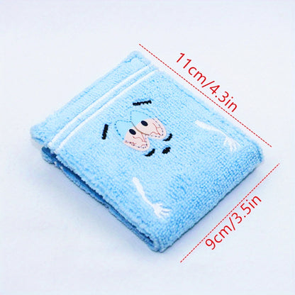 Towel Fabric Embroidered Anime Fashion Wallet，Women's Cute Wallet，Short 80% off Wallet