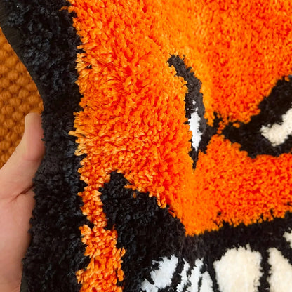 Orange 60X46 Flame Grin Rug