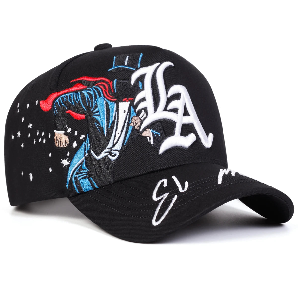 Unisex LA Magician Graphic Embroidered Baseball Cap