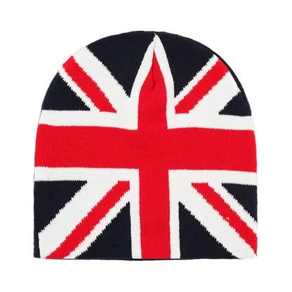 Warm Casual Fashion Personal Beanies Rap Versatile Outdoor Street European Style Jacquard Union Jack Men Women Knitted Hats