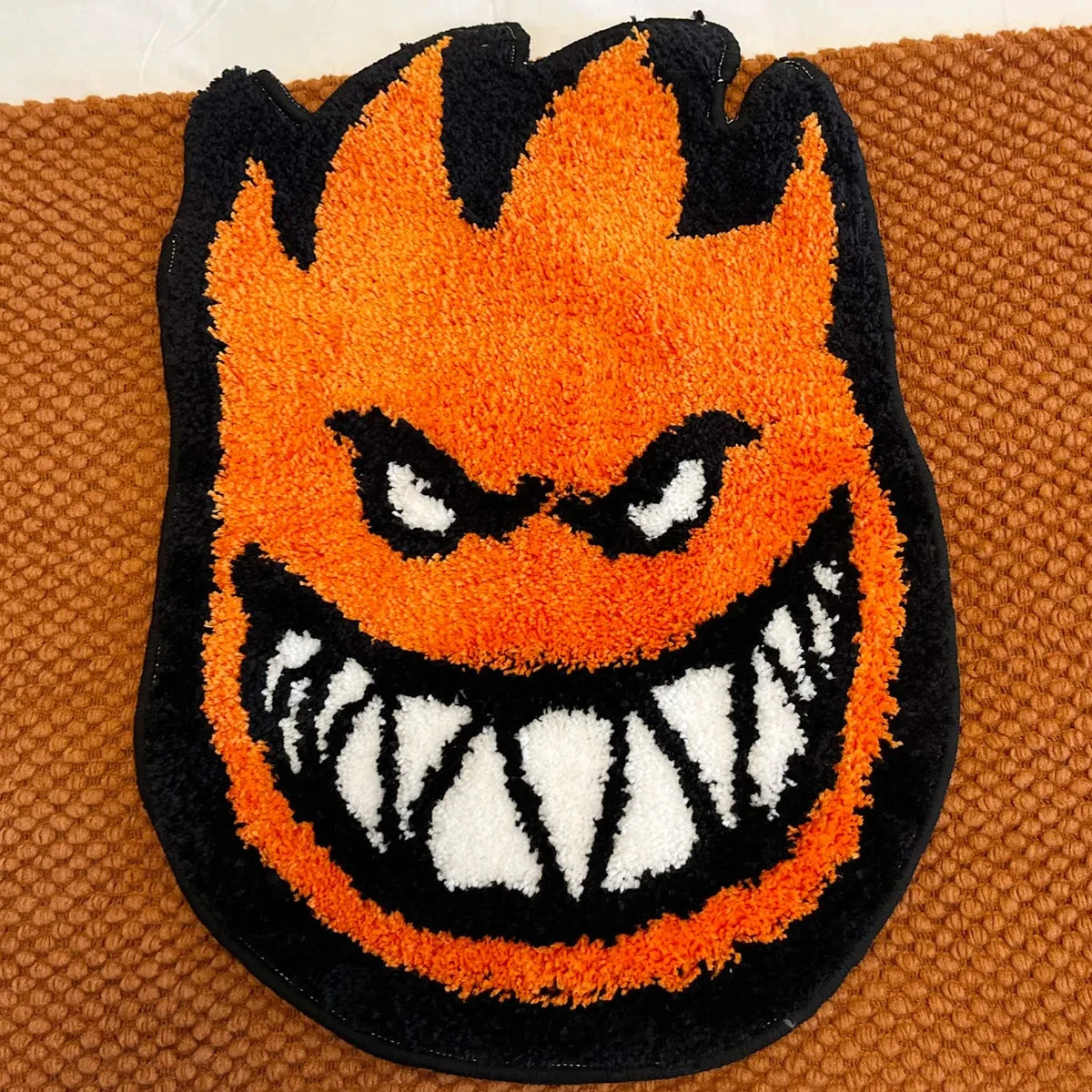 Orange 60X46 Flame Grin Rug