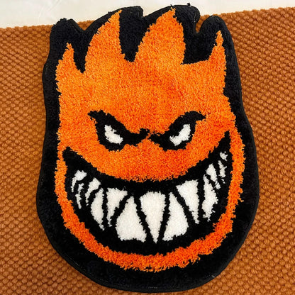 Orange 60X46 Flame Grin Rug
