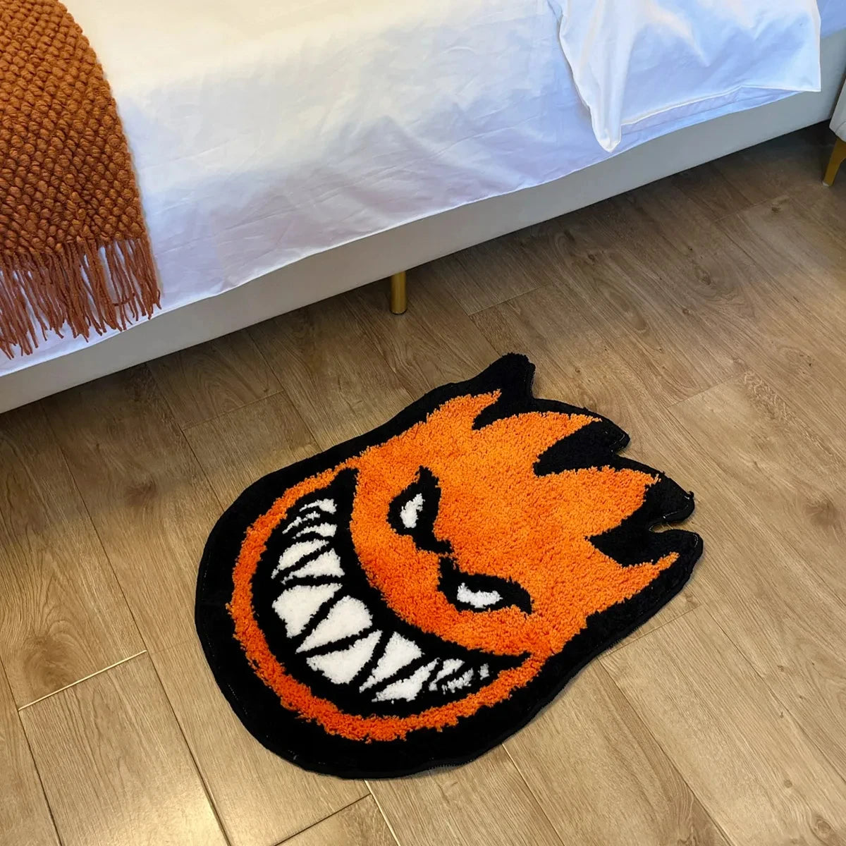 Orange 60X46 Flame Grin Rug