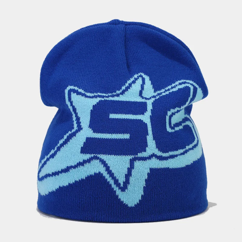 Fashion Letter Y2K Skiing Hat Warm Beanies for Women Men Hip Hop Knitted Cap Bonet Accessories Autumn Winter Outdoor Cycling Cap