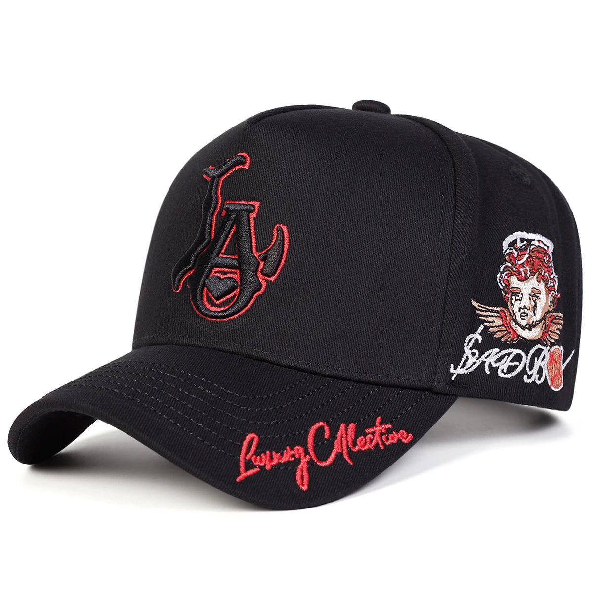 Unisex LA Luxury Collective Angel Graphic Embroidered Baseball Cap