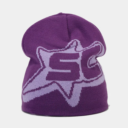 Fashion Letter Y2K Skiing Hat Warm Beanies for Women Men Hip Hop Knitted Cap Bonet Accessories Autumn Winter Outdoor Cycling Cap