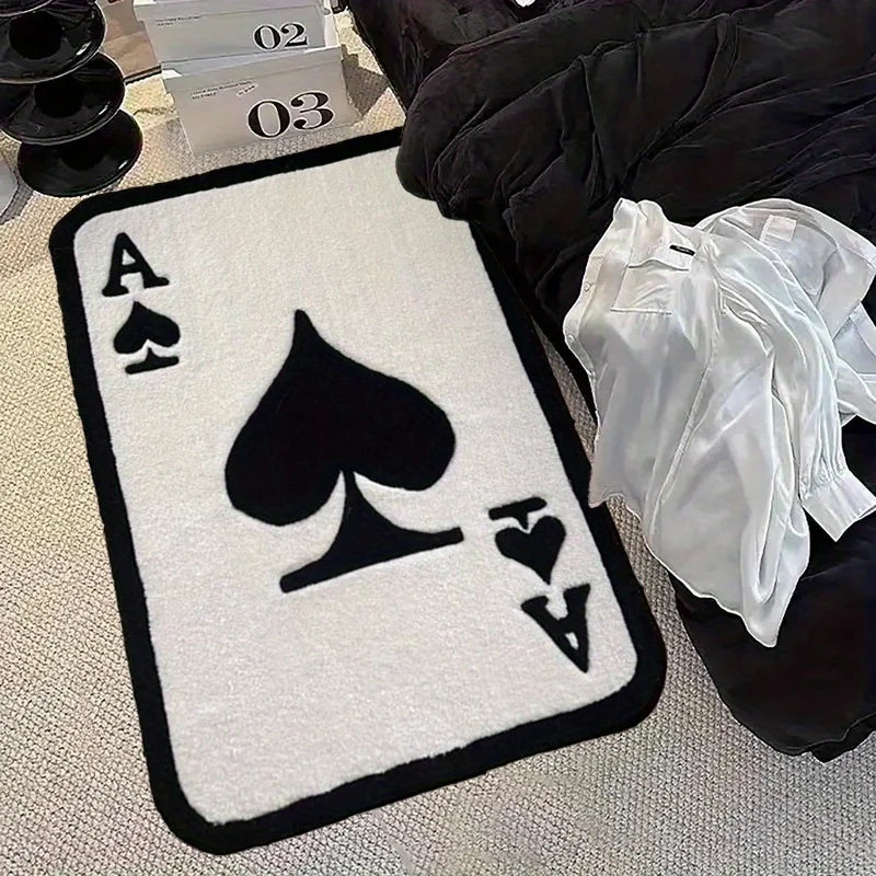 VIKAMA Ace of Spades Design Floor Rug
