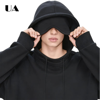 UA Airplane Eye Mask Travel Hoodie
