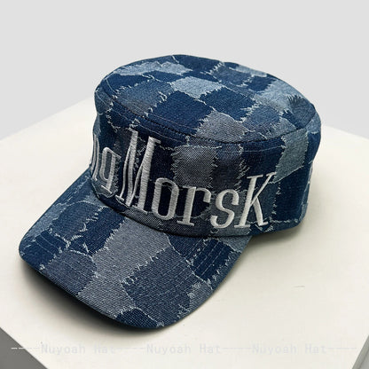 New Men Women Flat Top Letter Embroidery Baseball Hats Sunshade Korean Versatile Personal Peaked Caps Camouflage Fashion Niche