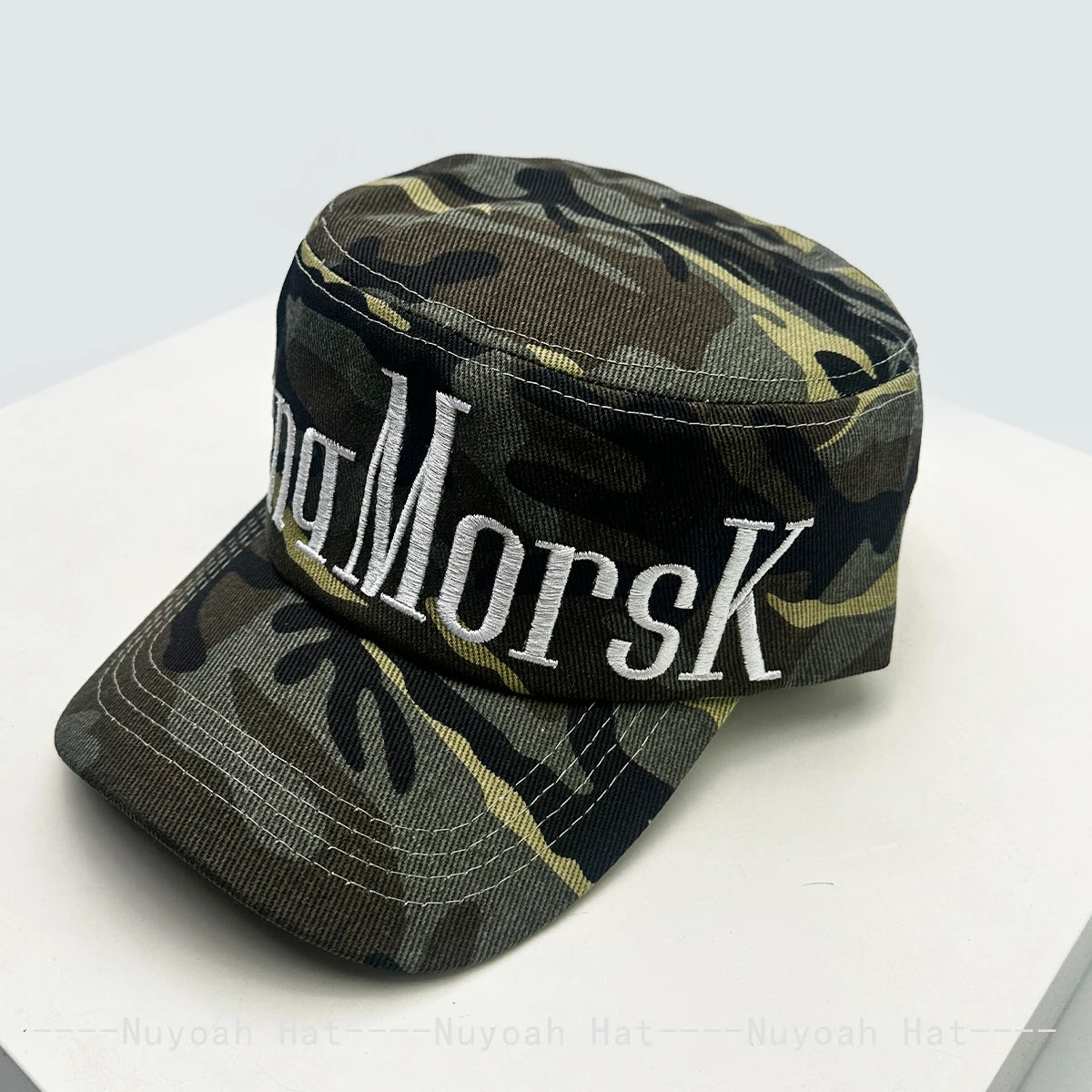 New Men Women Flat Top Letter Embroidery Baseball Hats Sunshade Korean Versatile Personal Peaked Caps Camouflage Fashion Niche