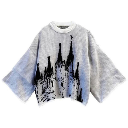 Harajuku Loose Sweater for Men and Women, Y2k Clothing, Hip-Hop Street Wear, Gothic Pullover, Fashionable and unisex Style, Wint