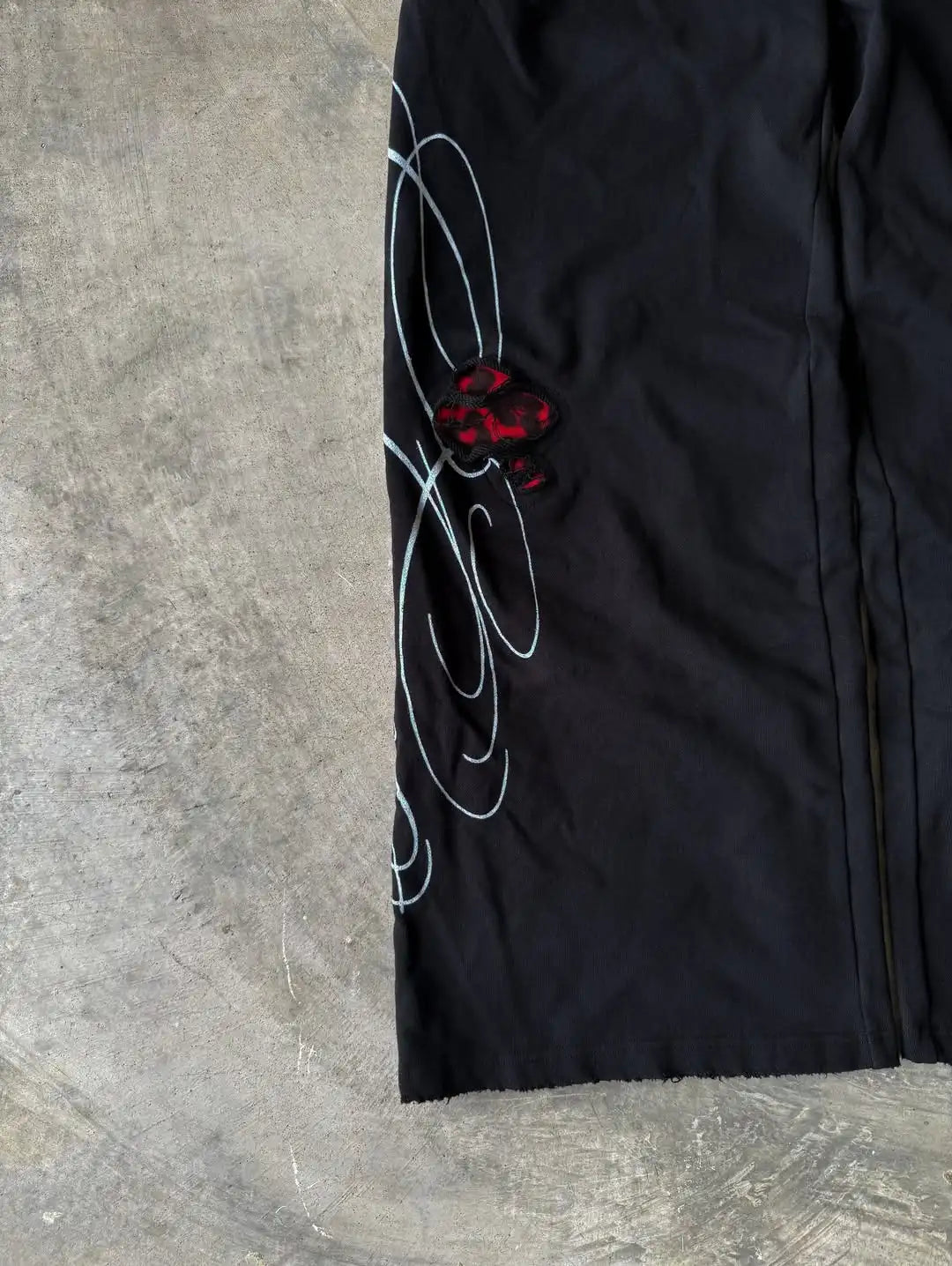 Double Toe Ripped Printed Trousers Functional Tactical Functional Men and Women Advanced Jogging Drawstring Casual Sports Pants