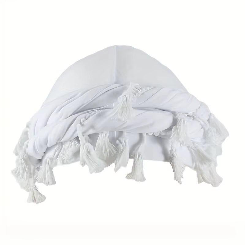 Vintage Twist Turban Head Wraps for Men Stretch Modal and Satin Turban Scarf Tie for Hair Drawstring Closure, and Machine Washab