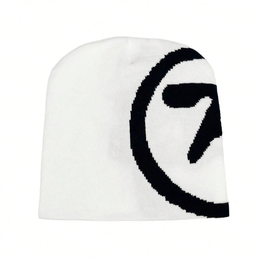 1Pc Gothic Women'S Hat Beanie Knit Star Streetwear Winter Fashion Wool Pullover Graphic Aesthetic Unisex Accessories