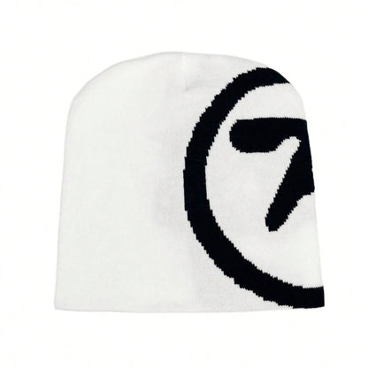 1Pc Gothic Women'S Hat Beanie Knit Star Streetwear Winter Fashion Wool Pullover Graphic Aesthetic Unisex Accessories