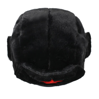 Five-Point Star Lei Feng Style Winter Outdoor Ski Hat, Unisex, Fleece-Lined for Warmth (Suitable for Cycling)