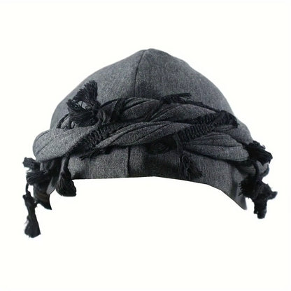 Vintage Twist Turban Head Wraps for Men Stretch Modal and Satin Turban Scarf Tie for Hair Drawstring Closure, and Machine Washab